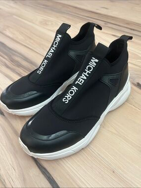 Michael Kors Black Slip-On Sneakers